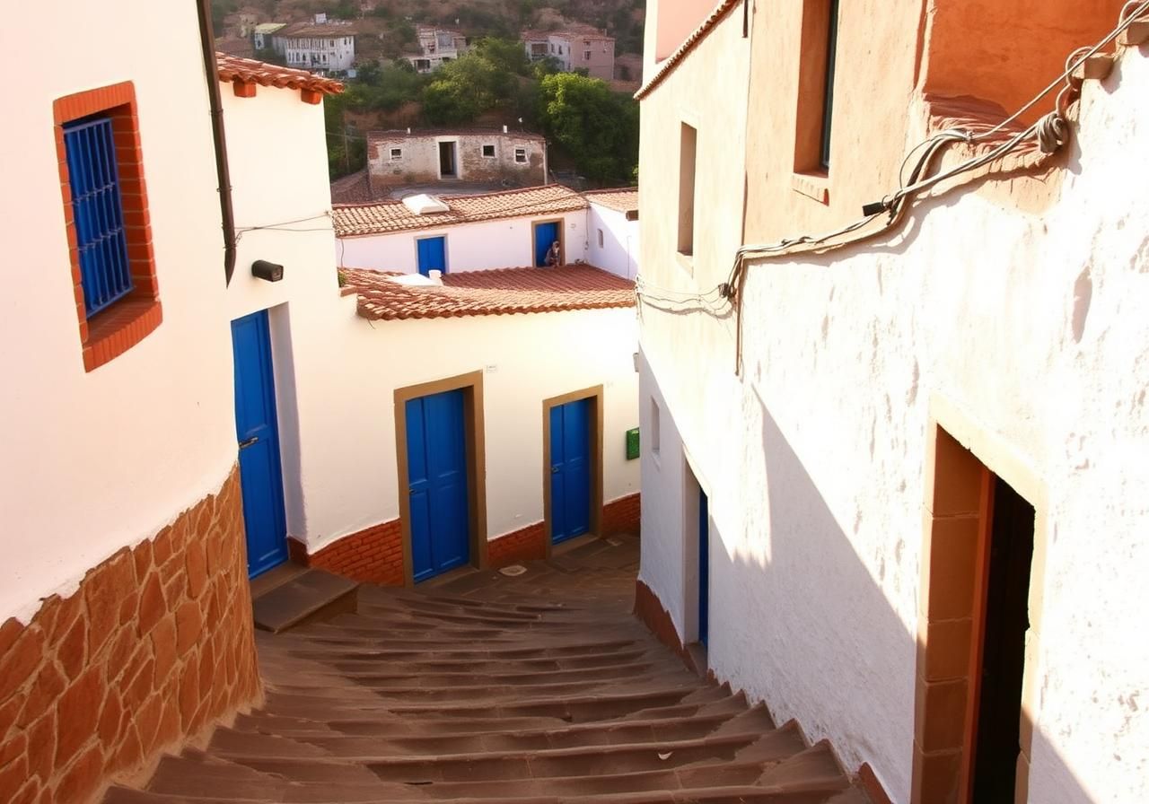 Stone steps in the San Blas neighborhood