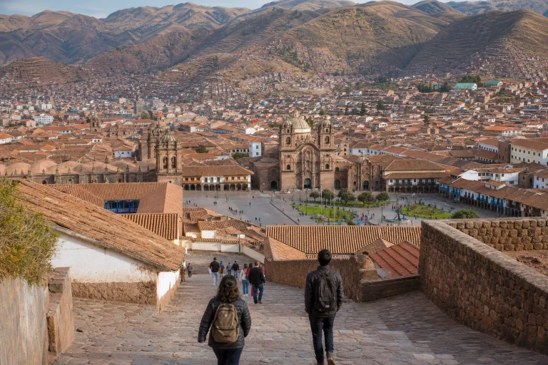 Cusco city and the surrounding Andean hills