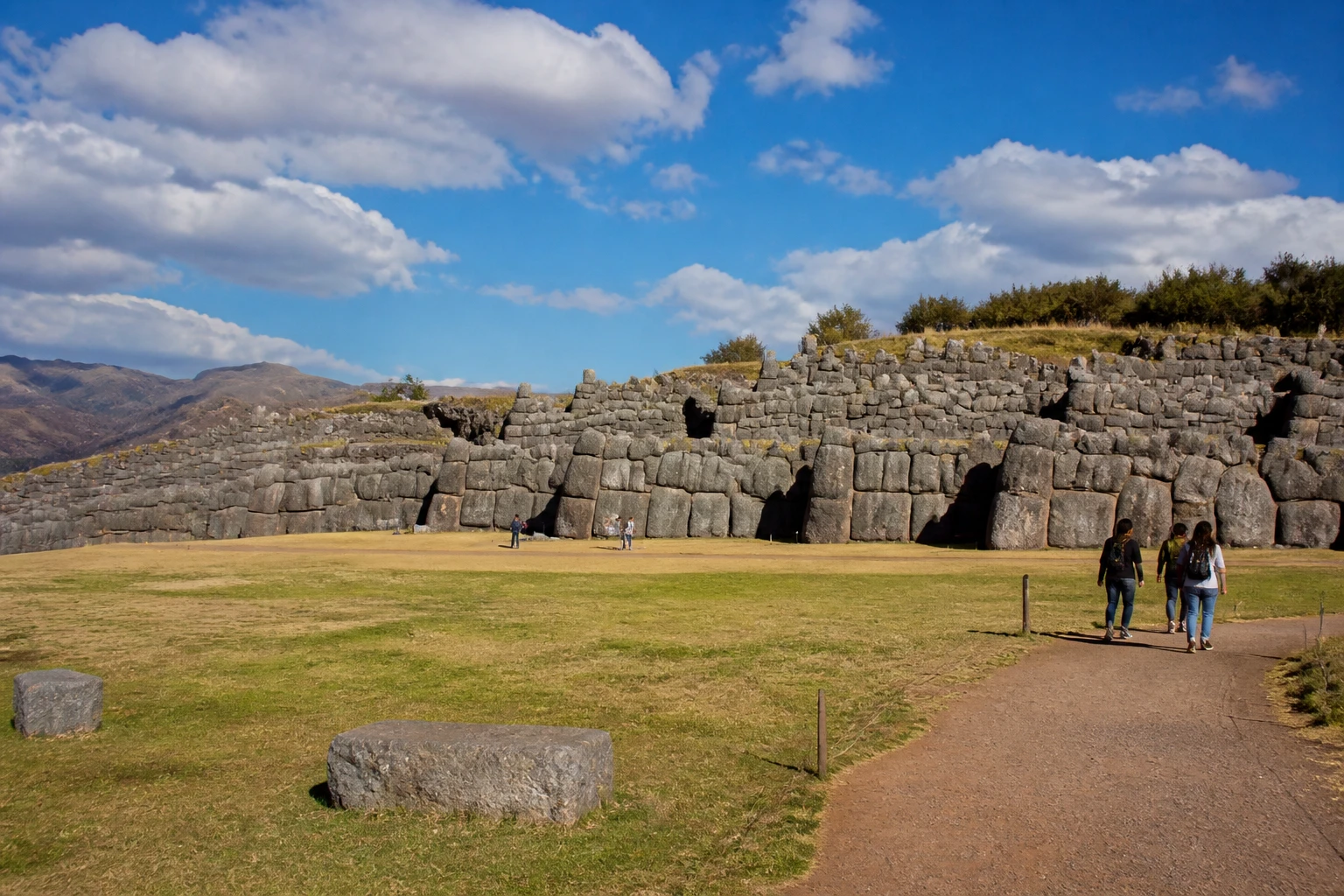 Monumental stonework at Saqsaywaman in Cusco