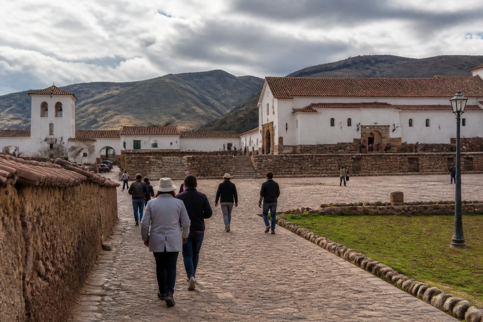 Small plaza in Chinchero near the site museum