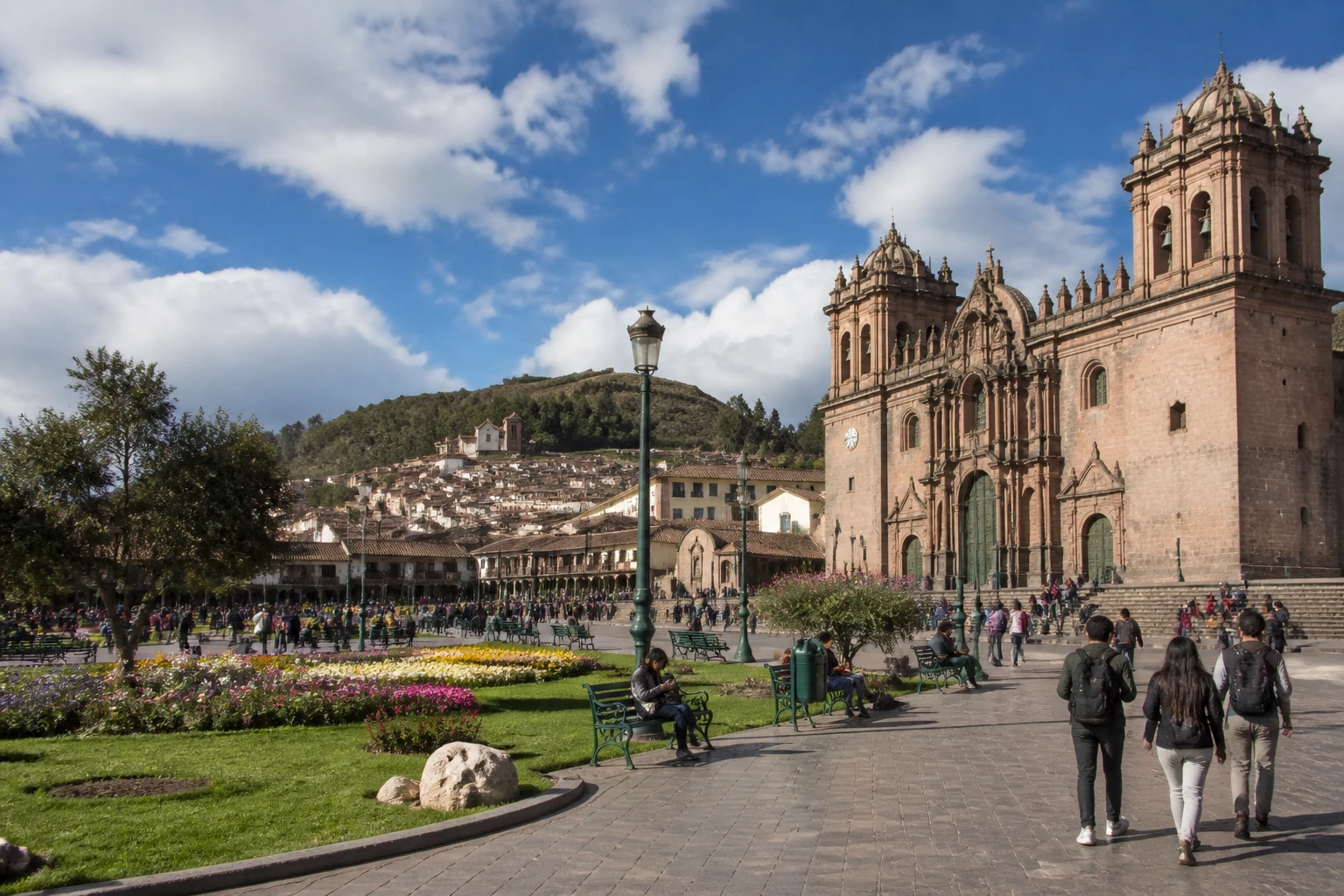 Plaza de Armas beside Cusco Cathedral