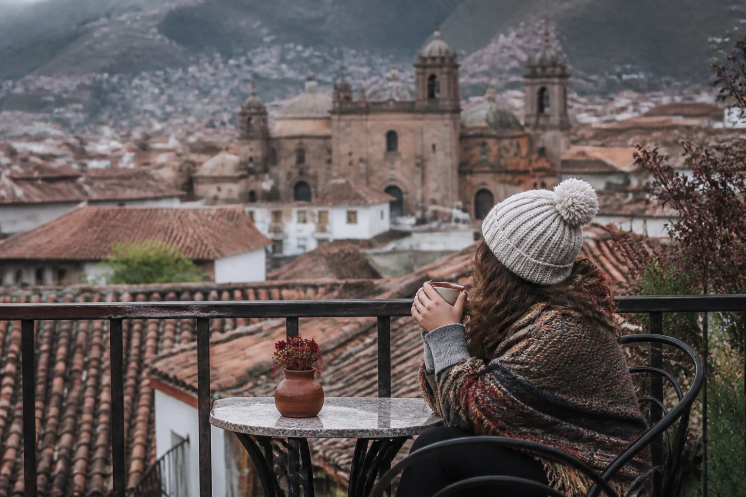 Traveler taking a gentle first day in Cusco