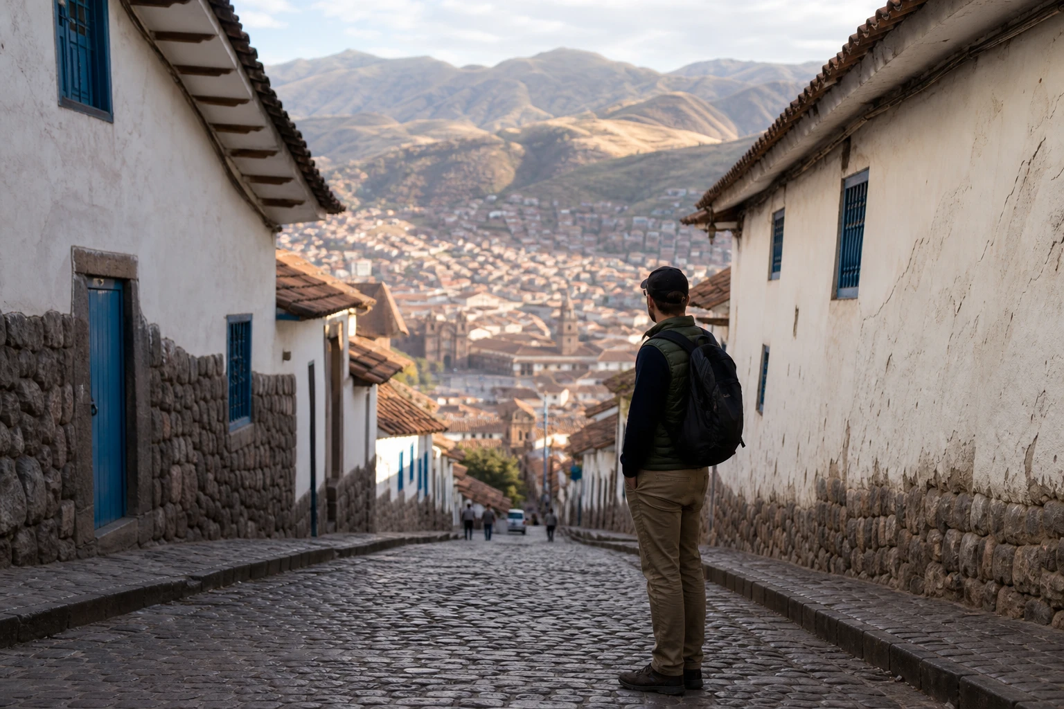 Traveler planning a flexible day in Cusco