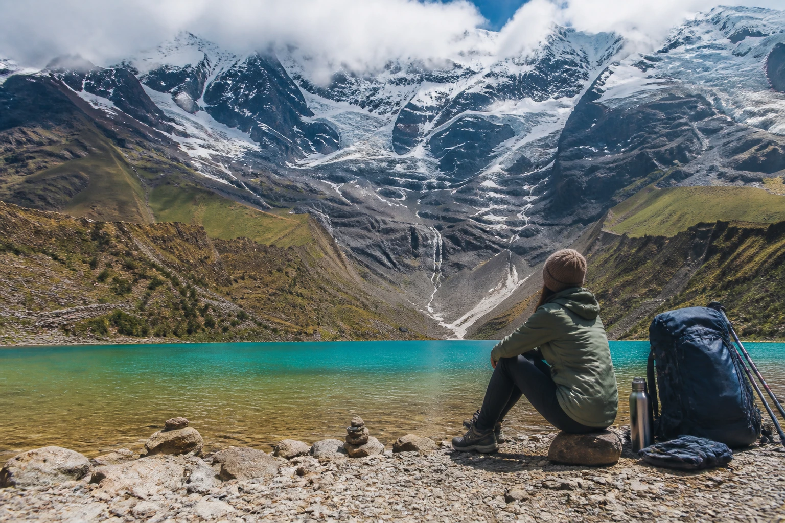Clothing and equipment for a Humantay Lake day trip