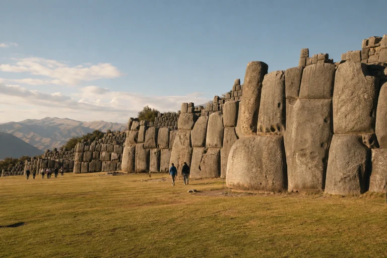 Massive fitted stone walls at Sacsayhuaman near Cusco